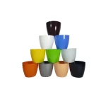 High Gloss Divinity Plastic Planter